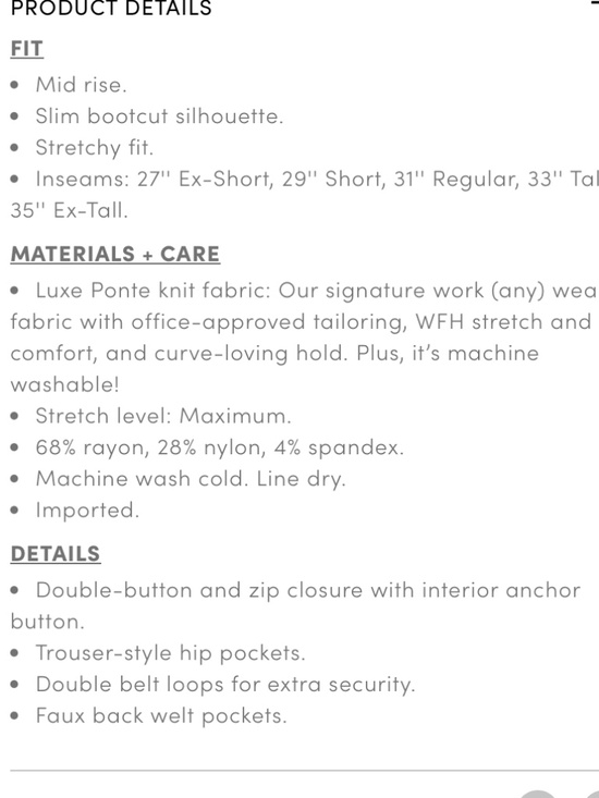 Torrid Studio Black Luxe Trouser Bootcut Ponte Knit Stretch Pant - Sz-18R - Picture 16 of 16